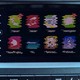 An image of a car touchscreen that is glitching.