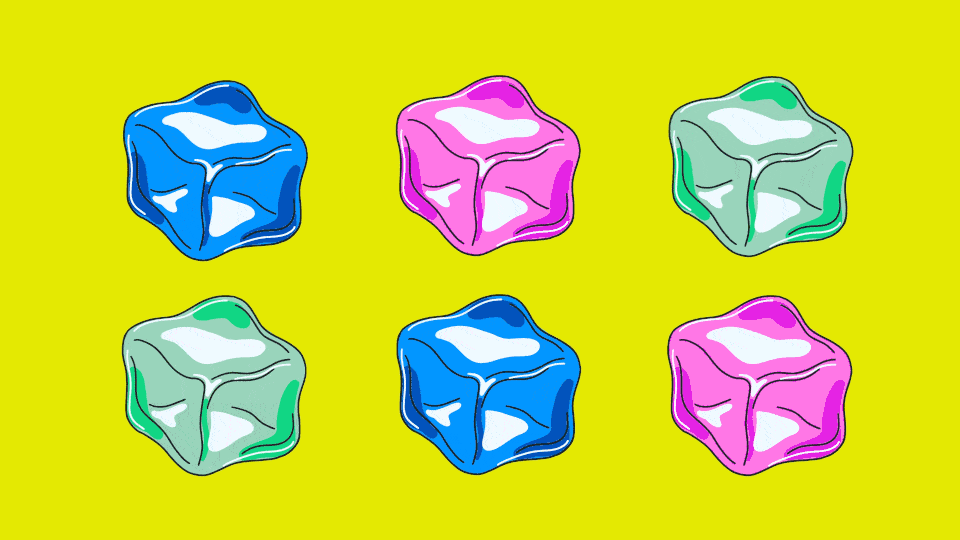 Animated illustration of disappearing NeeDoh