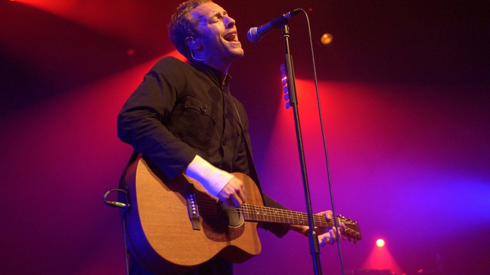 Coldplay performs at The Forum in London in August, 2002.