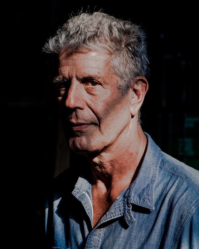 A portrait of Anthony Bourdain