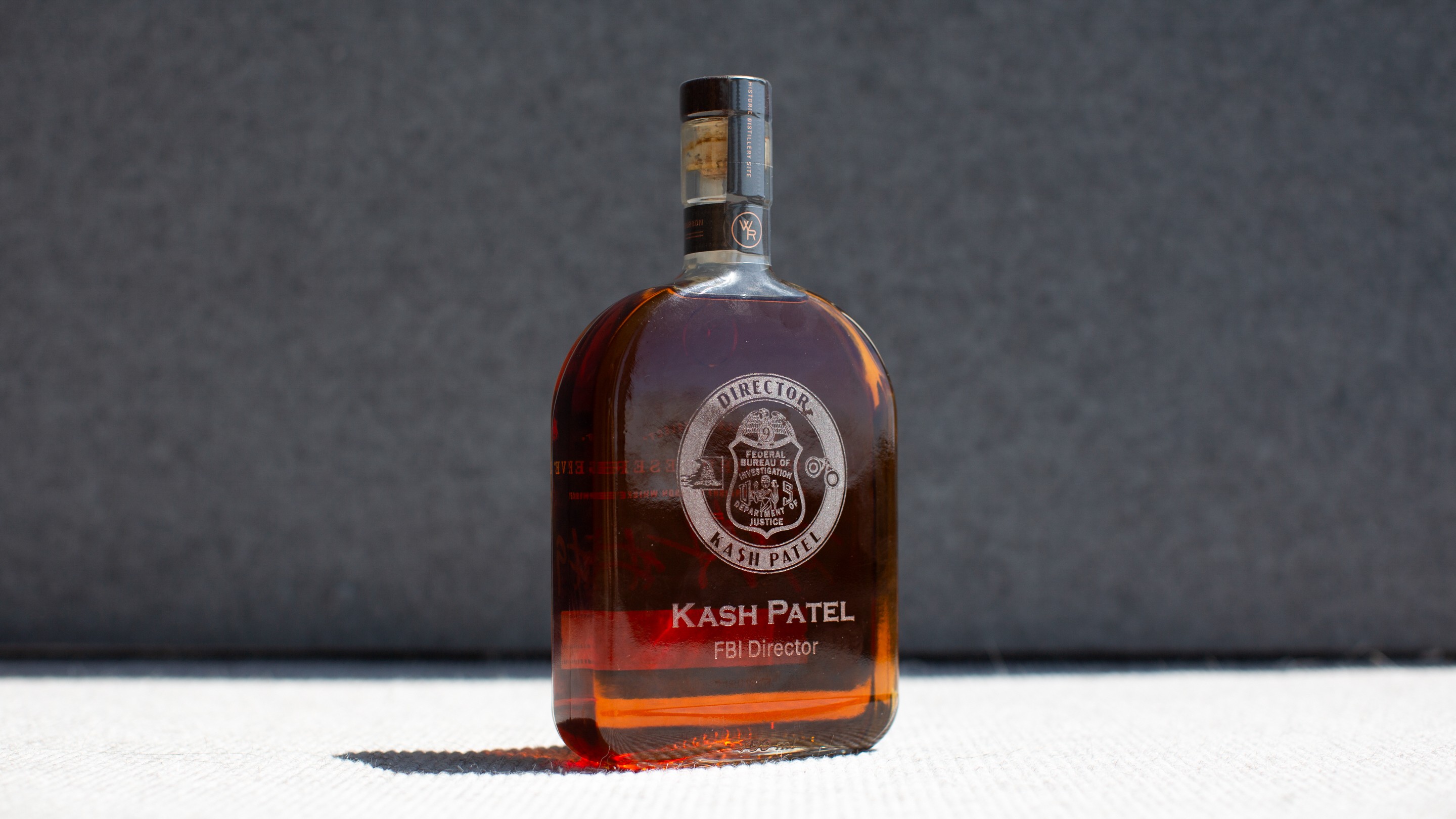 Kash Patel’s Personalized Bourbon Stash