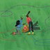 An illustration of three kids playing with long ropes around their waists