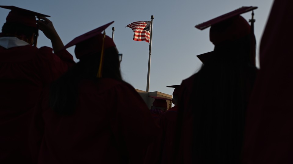 College students graduating