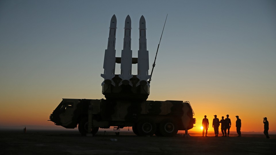 Iran holding a missile defense drill