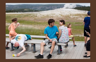 Kids at Yellowstone