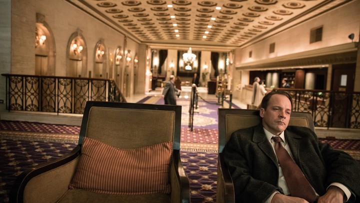 Peter Sarsgaard stars as Frank Olson, an army biologist who died in 1953, and the subject of Errol Morris's Netflix documentary 'Wormwood'