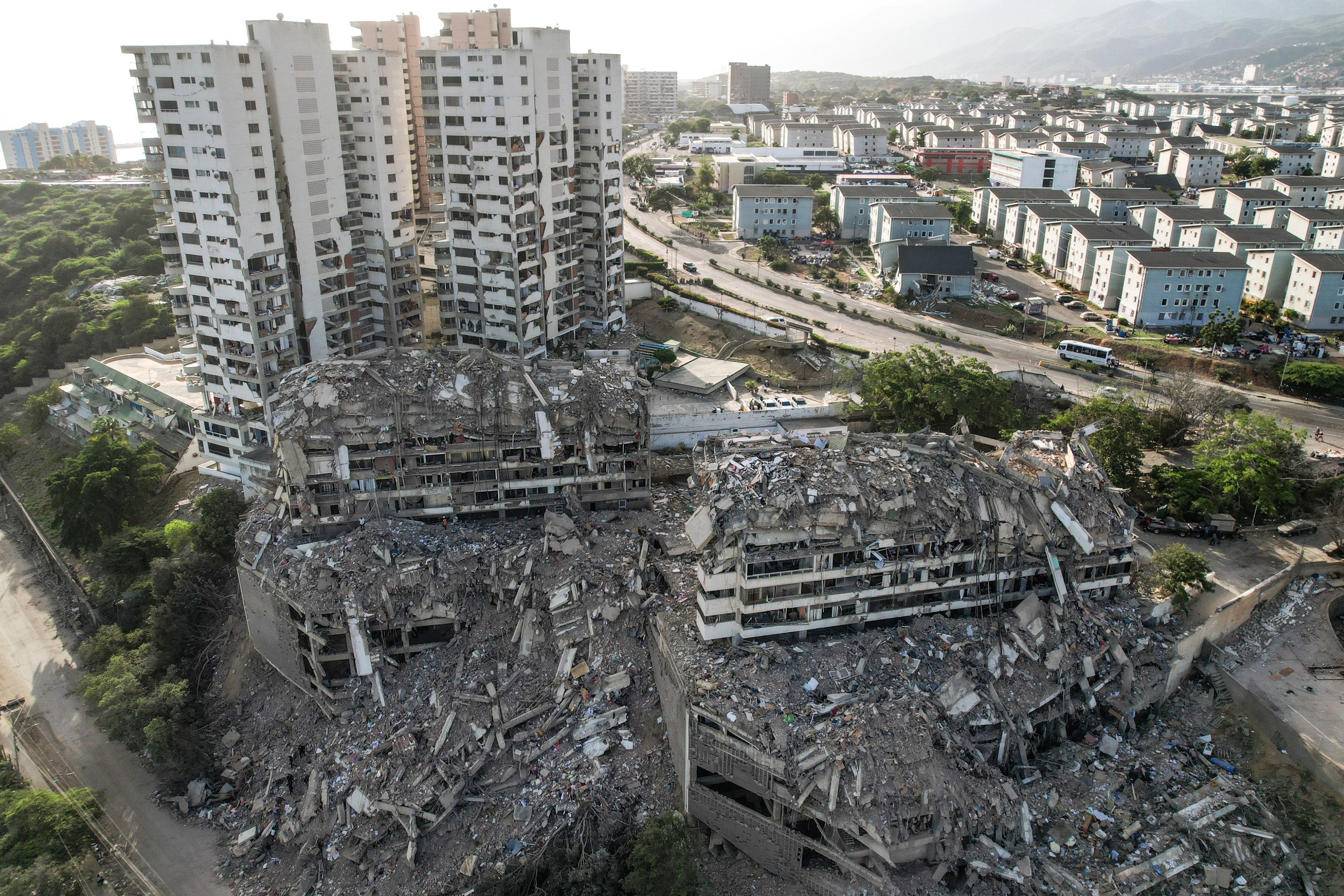 A Search Through the Rubble of Two Towers in Venezuela