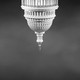 An upside-down image of the U.S. Capitol