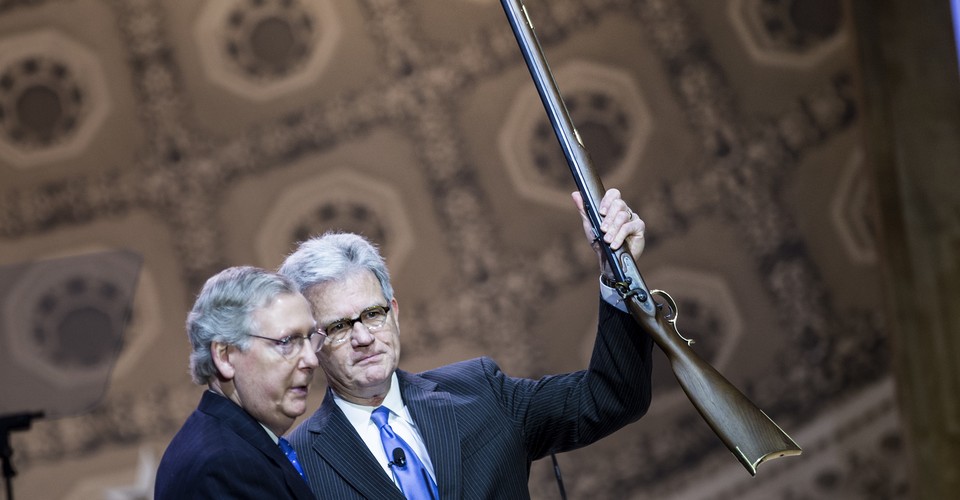 Mitch Mcconnell Brings A Gun To Cpac The Atlantic