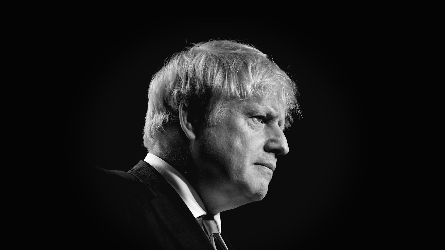 A portrait of Boris Johnson