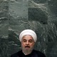 Iranian President Hassan Rouhani speaks at a United Nations meeting in 2015