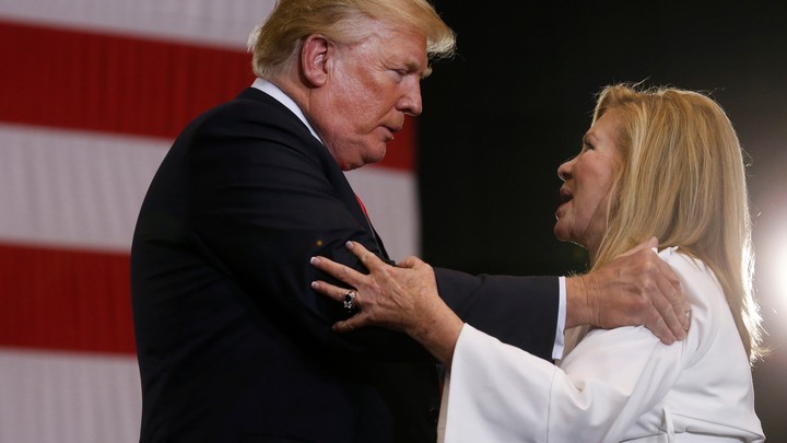 President Trump and Tennessee congresswoman Marsha Blackburn