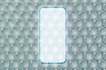 Illustration of a phone under bubble wrap