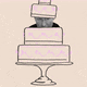 Putin coming out of a wedding cake gif
