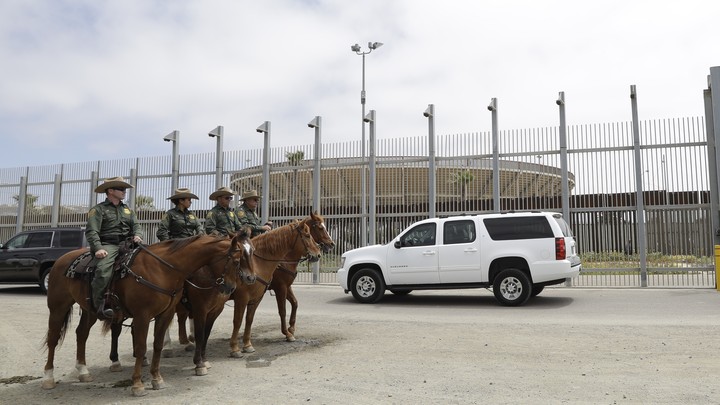 Border Patrol agents near Tijuana, Mexico