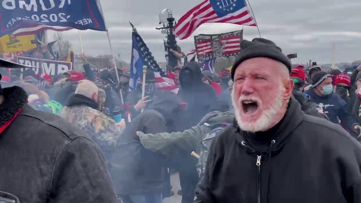 Supporters of U.S. President Donald Trump take part in a pro-Trump rally, in Washington, D.C.