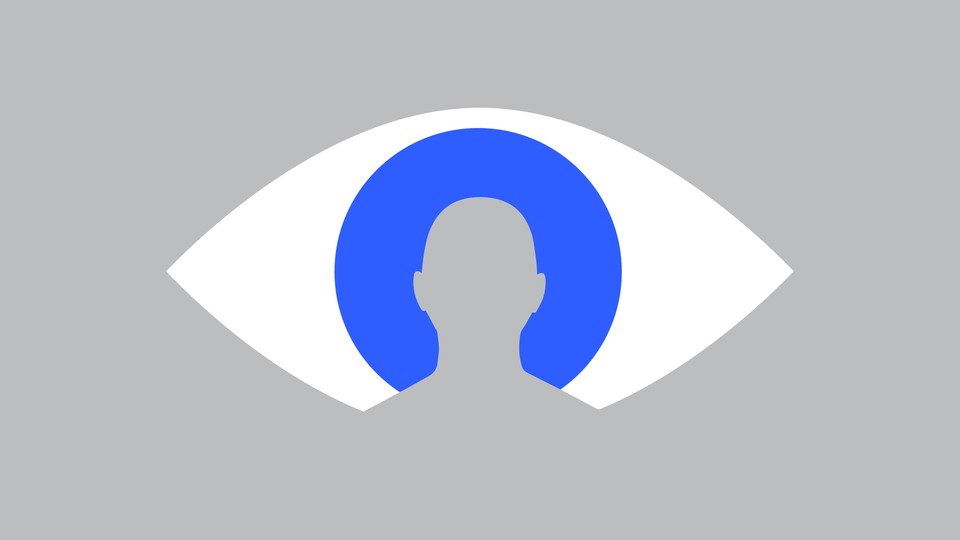 An illustration of a figure inside of an eye