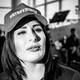 Laura Loomer wearing a cap that reads "#Stopthebias."