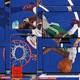 Aerial photograph of Knicks and Celtics basketball players at a hoop, overlayed with transparent laptop, desktop monitor, tablet, and smartphone screens