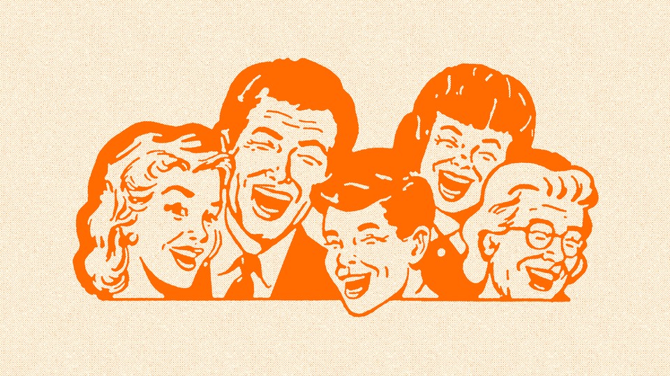 people laughing illustration