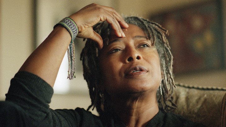 American author Alice Walker poses at her Berkeley, California home, Oct. 4, 2000.