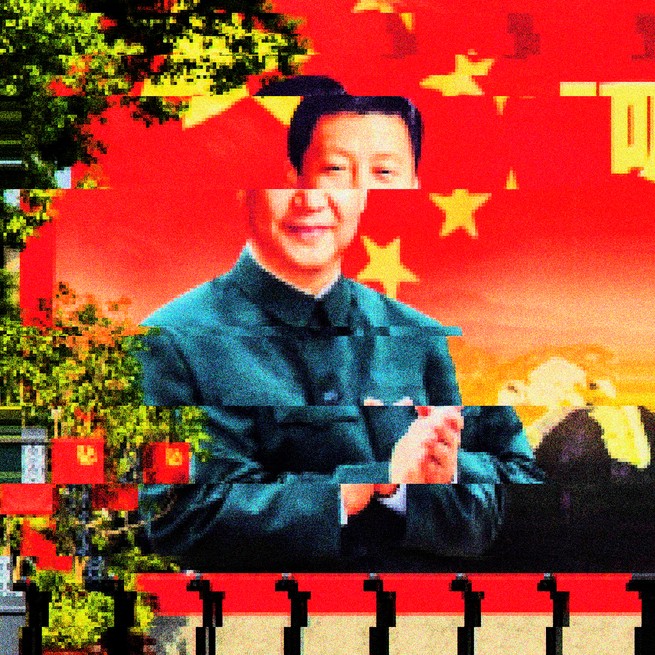 An illustration of a poster featuring Xi Jinping