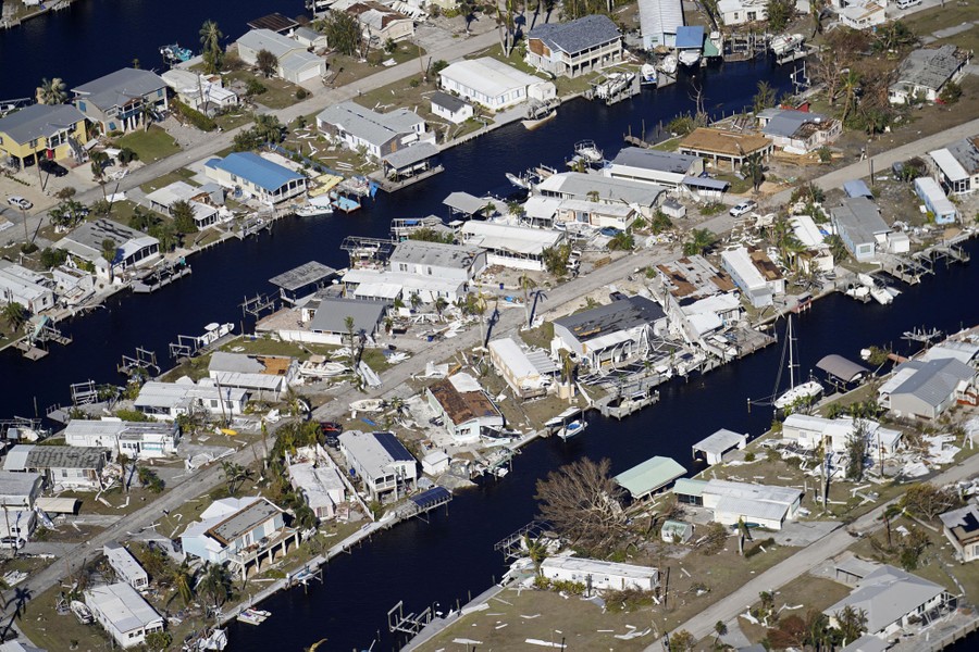 One week after Hurricane Ian hit North Port, Fla., cleanup begins. : NPR