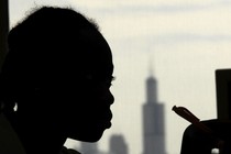 A student listens during class at Chicago's North Lawndale College Preparatory High School, where 8 percent of students were estimated to be homeless in 2008.