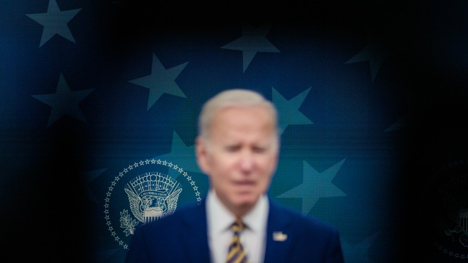 Blurry photo of Joe Biden
