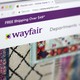 Wayfair's homepage