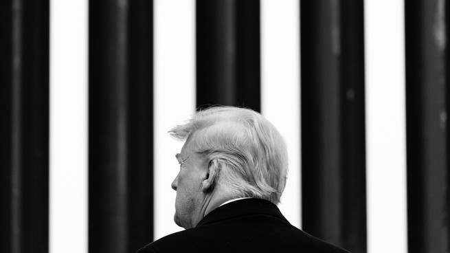 The back of Trump's head