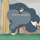 A meme showing the cartoon "Tom and Jerry" labeled "meme pages" and "pedos on dropbox hashtags"