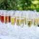Glasses of champagne