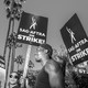A photo of Hollywood actors on strike