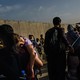 A scene at Kabul airport as Afghans try to evacuate in August 2021.