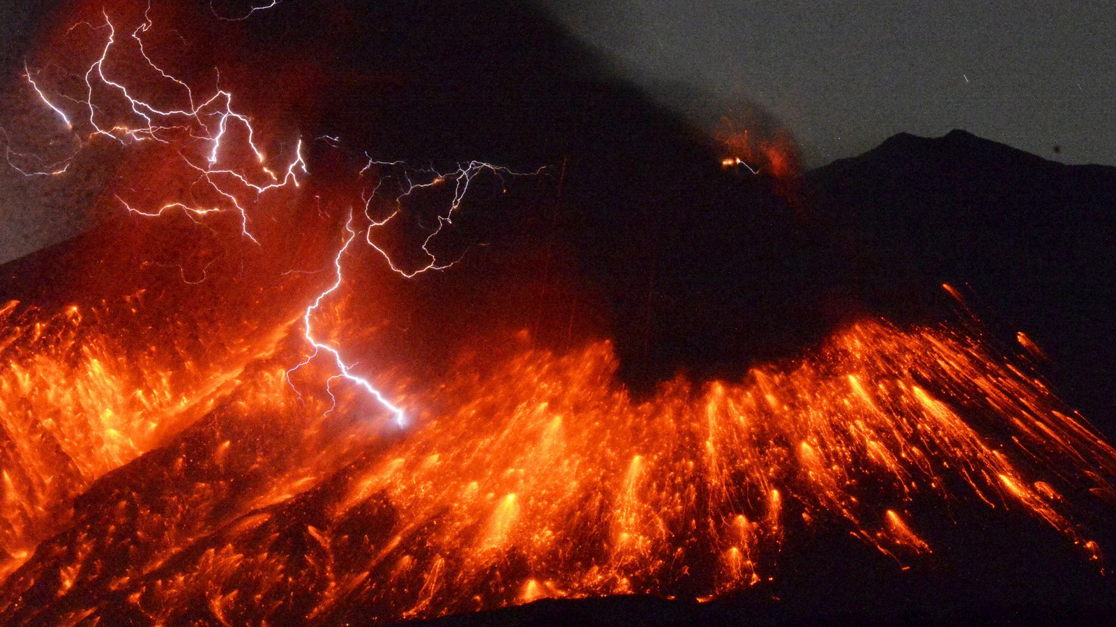 Japan's Mount Sakurajima Erupts - The Atlantic