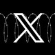 Illustration of the X logo in barbed wire