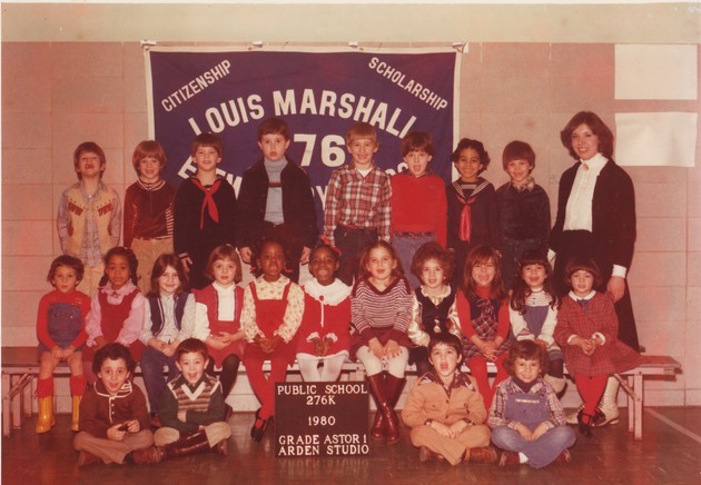 John King's first-grade class photo, in 1980, shows how diverse his school was.