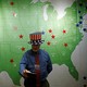 A man takes a selfie in front of the Electoral College map during a U.S. Election Watch event hosted by the U.S. Embassy at a hotel in Seoul, South Korea, November 9, 2016.