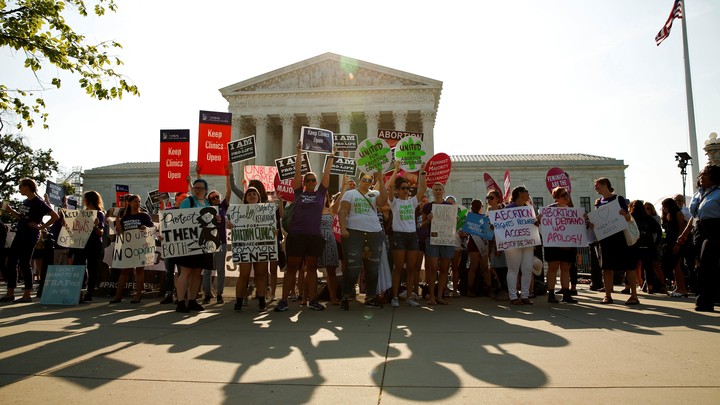 The Future of Abortion Politics 1 Pro-choice demonstrators outside the Supreme Court
