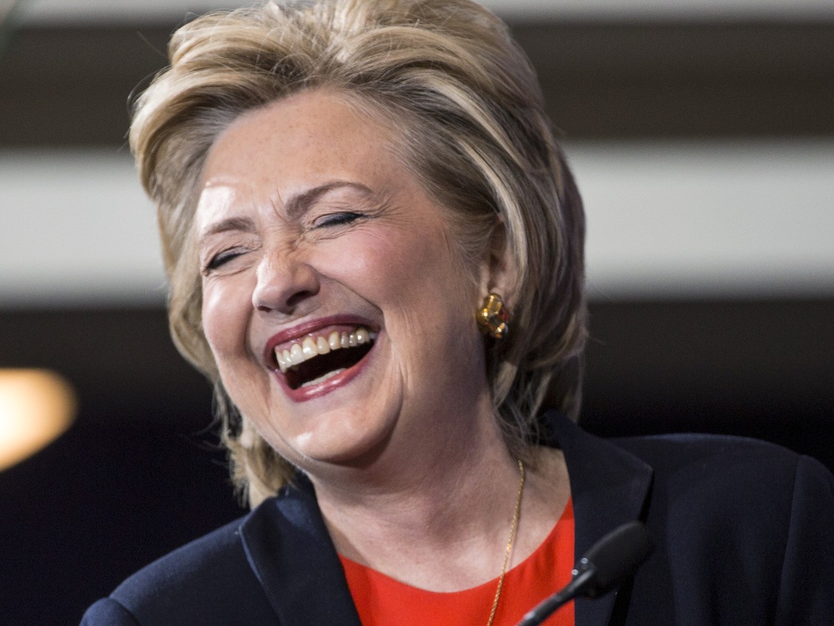 HAHAHAHAHAHAHAHAHAHAHAHAHAHA NO - Hillary Clinton Laughs