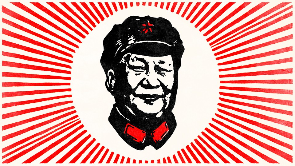 Revolutionary poster of Xi Jinping