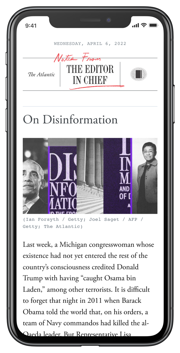 Notes From the Editor in Chief The Atlantic