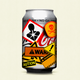 A can of Diet Coke covered in warning labels