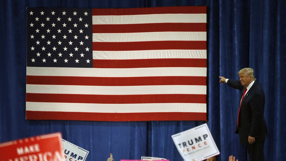 Donald Trump speaks at a campaign rally in Colorado on October 30, 2016.